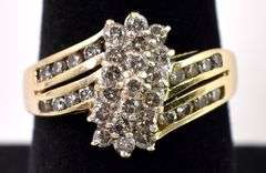 Dazzling 14K Yellow Gold Diamond Ring