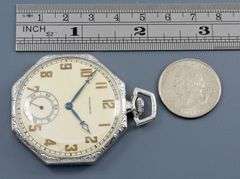 Exceptional 1924 Waltham 14K WG Pocket Watch