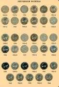 Album of 104 Jefferson Nickels 1938-2002 w/War Nickels