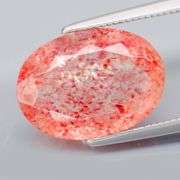 Exciting 5.91ct untreated Strawberry Quartz