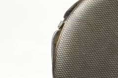 800 Silver Etched Ornate Sunflower Round Mirror Compact