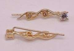14kt Solid Yellow Gold & Diamond Earrings