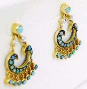Amazing Vintage 14K Dangly Opal Earrings