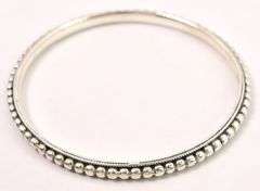 Sterling Silver Studded Bangle Bracelet