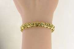 18K Yellow Gold Tiffany & Co Basket Vanerie 2002 Cuff Bracelet