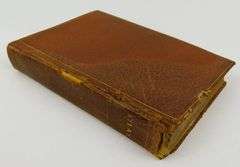 Small Antique Leather Atlas Book