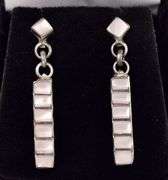 Sterling Silver Mother of Pearl Dangle Earrings