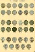 Album of 104 Jefferson Nickels 1938-2002 w/War Nickels