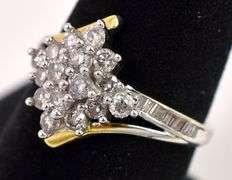 Ravishing Two-Tone Gold Diamond Ring