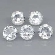 Glittering 4.95ct diamond white Topaz set