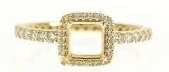 14K Yellow Gold Pandora Timeless Elegance Engagement Setting Ring