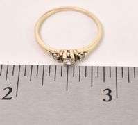 Adorable Yellow Gold Diamond Ring
