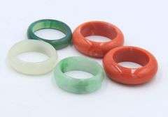 Group Lot of 23 Jade and assorted Other Bands