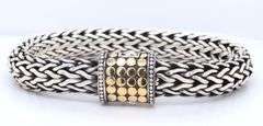 Trendy John Hardy 10mm 2 Tone Bracelet