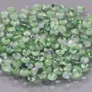 Outstanding 1.25ct light green Alexandrite set
