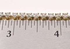 Gorgeous Yellow Gold Diamond Tennis Bracelet