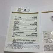 CERTIFIED 14K WHITE GOLD AND DIAMOND RING. 2.50 CARATS