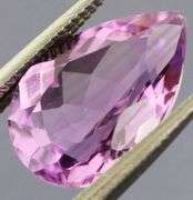 Glistening 2.87ct pear cut violet Amethyst