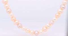 Set of Fresh Water Pearl Necklace, Bracelet and Stud Earrings