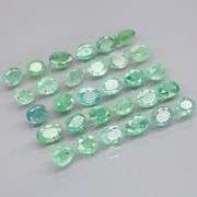 Vivid! Top green 6.20ct Colombian Emerald set