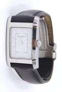 Baume & Mercier Hampton Quartz 20mm Black Leather Strap Watch