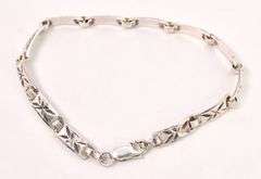 Sterling Silver Fancy Link Bracelet