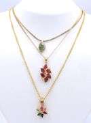 Vintage 925 Sterling Silver Lot of 3 Necklaces