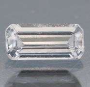 Glittering platinum UNTREATED .65ct Sapphire