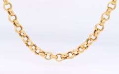 Fantastic Yellow Gold Rolo Chain Necklace