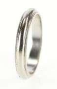 Platinum 4.2mm Classic Milgrain Trim Men's Wedding Band Ring