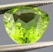 Trillion cut 2.43ct top Burma green untreated Peridot