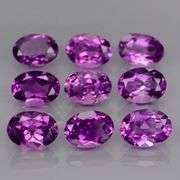 Glittering 6.31ct 7x5mm real Bolivian Amethyst set
