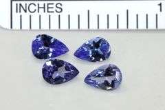 Sparkling Tanzanite - Lot of 4