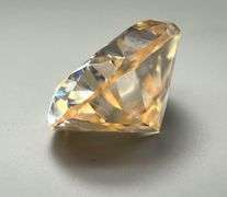 Sparkling Rare 9.5 Ct VVs1 Peach Color Fire Moissanite Solitaire