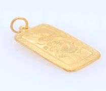 24kt Yellow Gold Dragon Pendant
