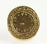 14K Yellow Gold Diamond Sail Boat Victorian Slide Bracelet Charm