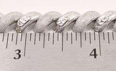 Superb 14K White Gold Fancy Link Bracelet