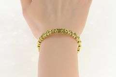 18K Yellow Gold Tiffany & Co Basket Vanerie 2002 Cuff Bracelet