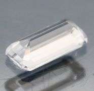 Glittering platinum UNTREATED .65ct Sapphire
