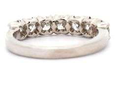 1.40ctw Round Diamond Seven Stone Wedding Band Ring in Platinum