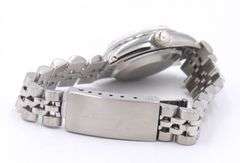 Rolex Date 26mm Silver Stick Dial in Engine Bezel on Jubilee Bracelet Watch
