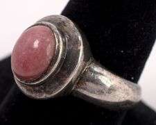 Sterling Silver Pink Gemstone Ring