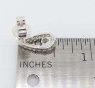 Tear-Drop Shaped 1.00CTW Diamond Stud Earrings