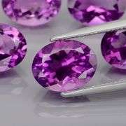 Rich 8.0ct top violet Bolivian Amethyst set