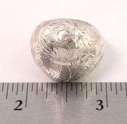 Sterling Silver Flower Dome Ring