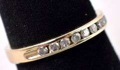 Adorable 14K Yellow Gold Diamond Band Ring