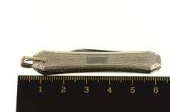 Gold Filled Art Deco Etched Pocket Watch Utility Knife Pendant