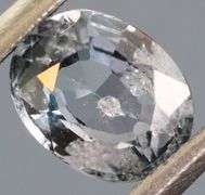 Glittering .71ct silver sapphire