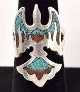 Sterling Silver Native American Thunderbird Ring