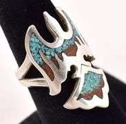 Sterling Silver Native American Thunderbird Ring